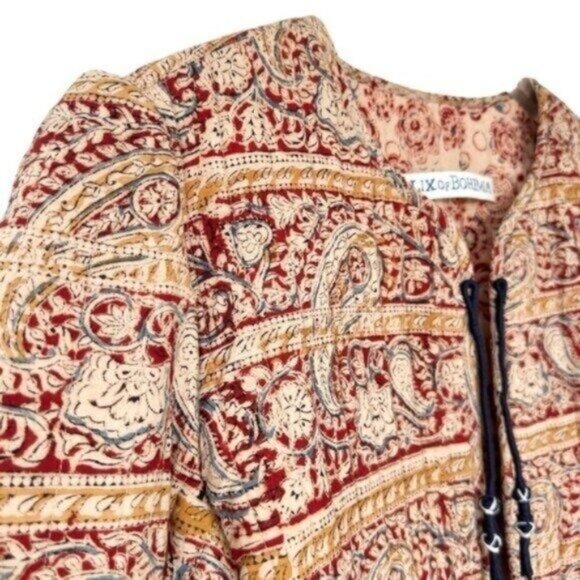 NWOT Alix of Bohemia Camille Pasha Paisley Reverso Quilted Jacket Size M - Picture 7 of 13